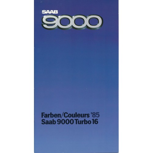 1985   Saab 9000 Turbo 16 Colours  (German/French)